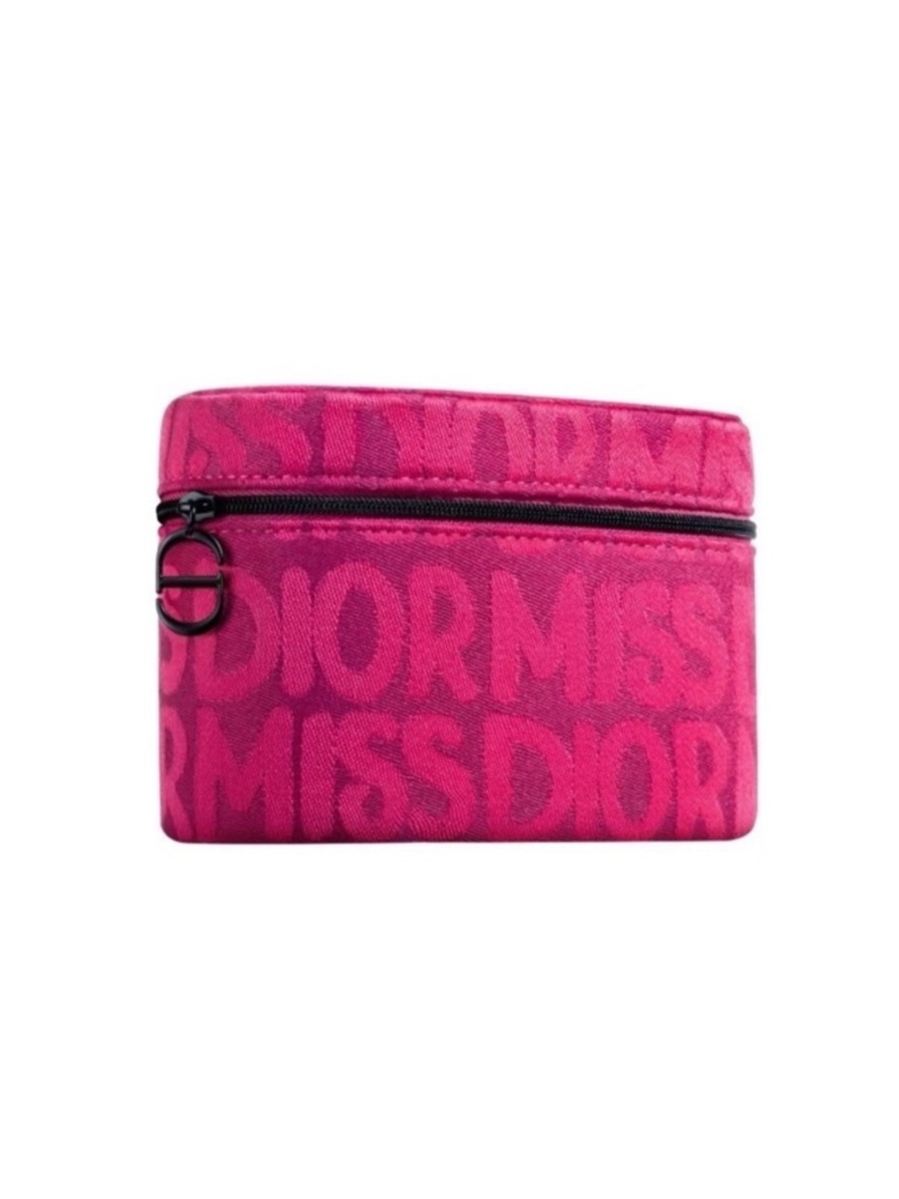 Dior Fuchsia Jacquard Cosmetic Case with Logo Motif